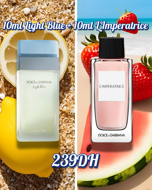 10ml L’Imperatrice + 10ml Dolce & Gabbana Light Blue