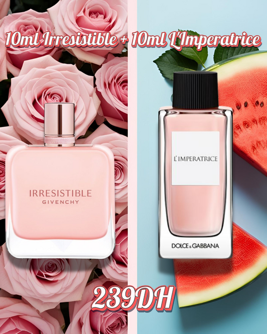 10ml Givenchy Irresistible + 10ml L'imperatrice